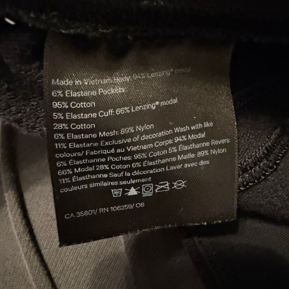 Lululemon Warm Down High Rise Jogger Modal Black Stretchy Loungewear Sz 6 - Picture 11 of 12
